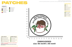 30 x Custom Embroidered Patches 9CM for Elsie Edmonds