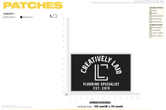 10 x Custom Embroidered Patch 11CM for Brendon Riley