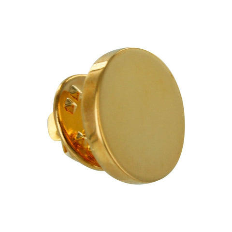 Gold Round Lapel Pin