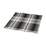 Black and White Tartan Pocket Square