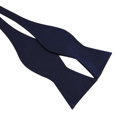 Tie Your Own Bow Tie - Blue Grid Pattern