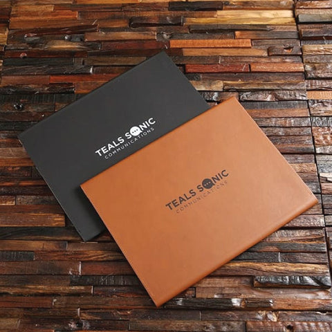 Personalized Corporate Faux Leather File Holder