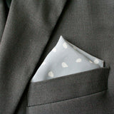 Grey Crepe Pocket Square