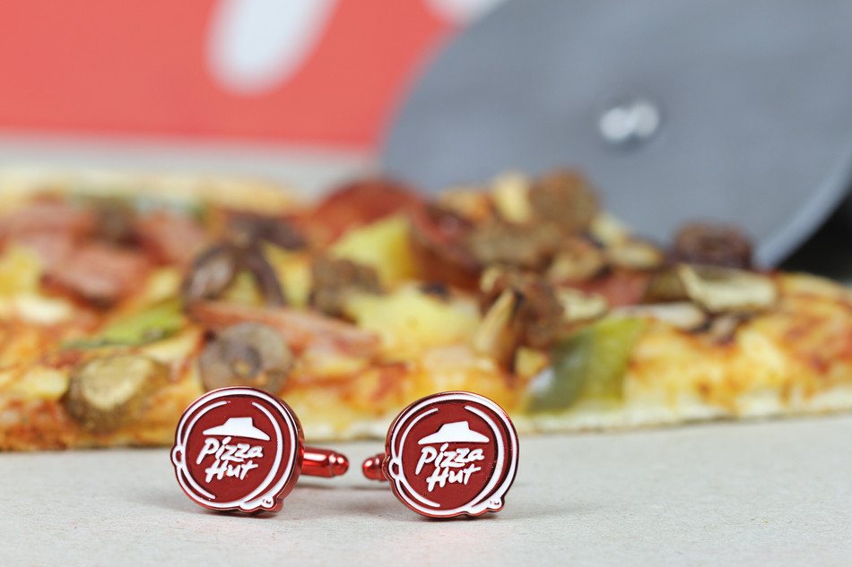 Pizza Hut Red Cufflinks