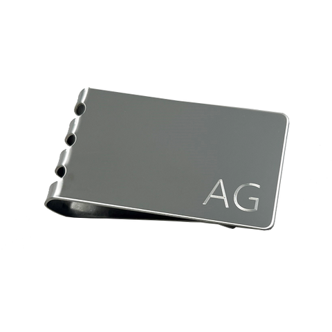 Personalised Engraved Silver Money Clip