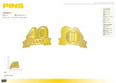 50x Custom Lapel Pins 2.5cm for Bailee K