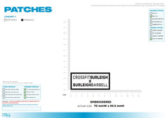 10x Custom Embroidered Patch 7cm for Sarah H