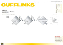 1x pair Custom Cufflinks 2cm for Lauren V