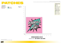 20x Custom Embroidered Patches 8cm for Meagan S