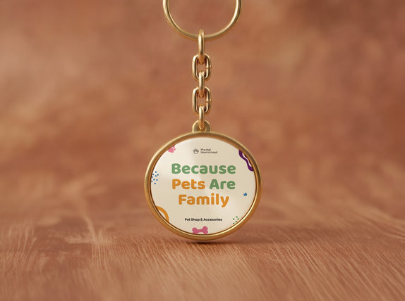 UV-Printed Round Keyrings