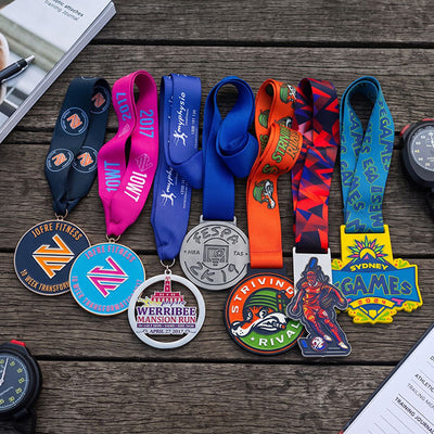 Custom Made Bulk Medals with Ribbons