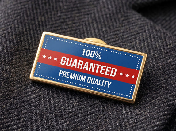 UV-Printed Rectangle Lapel Pins