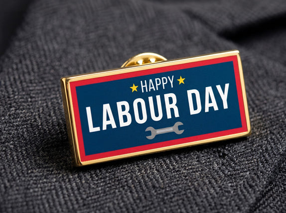 UV-Printed Rectangle Lapel Pins