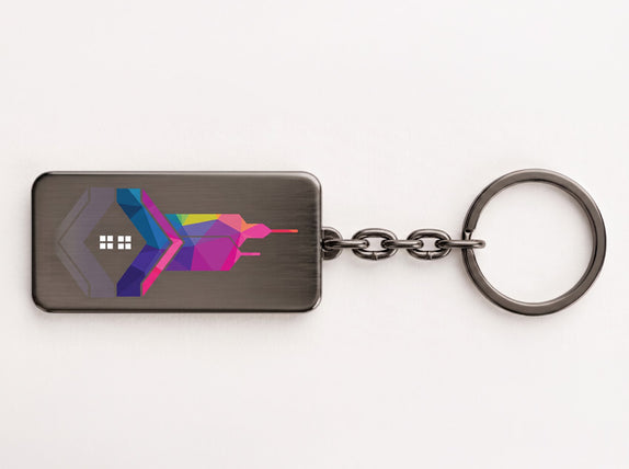 UV-Printed Rectangle Keyrings