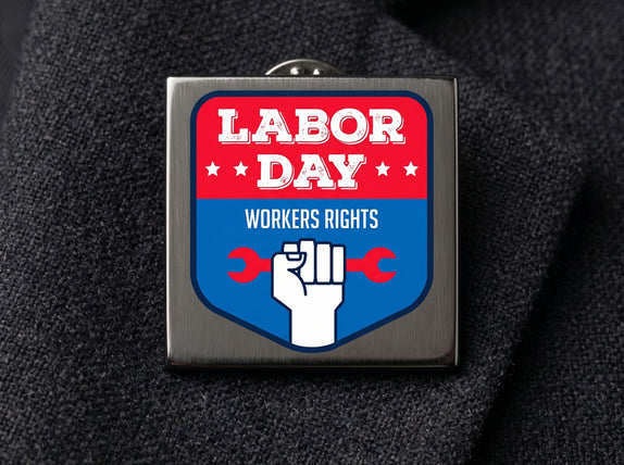 UV-Printed Square Lapel Pins