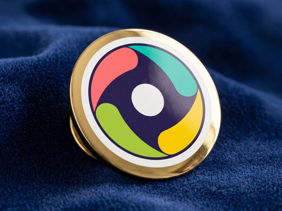 UV-Printed Round Lapel Pins