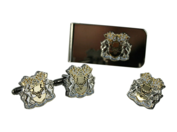 Custom Made Family Shield Cuffs - Double Plated