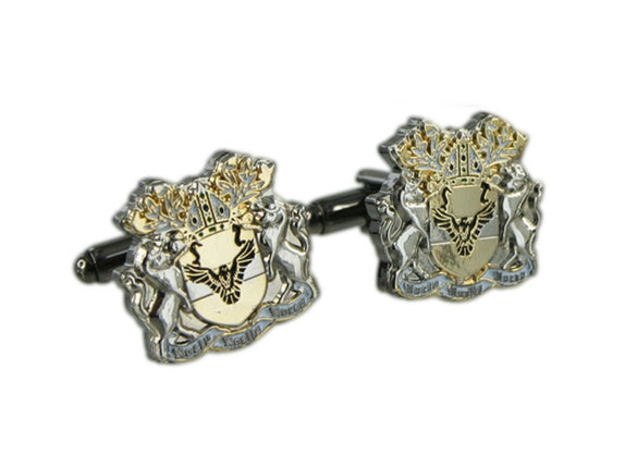 Custom Made Family Shield Cuffs - Double Plated