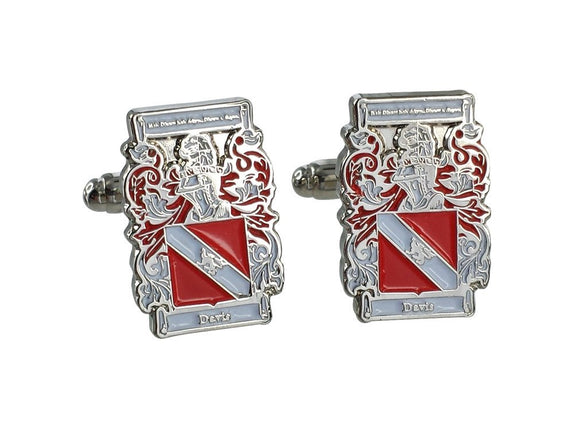 Custom Made Family Shield Cuffs in Enamel