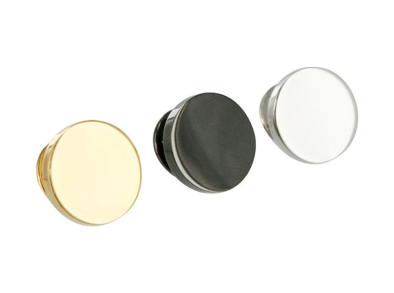 Silver Round Lapel Pin