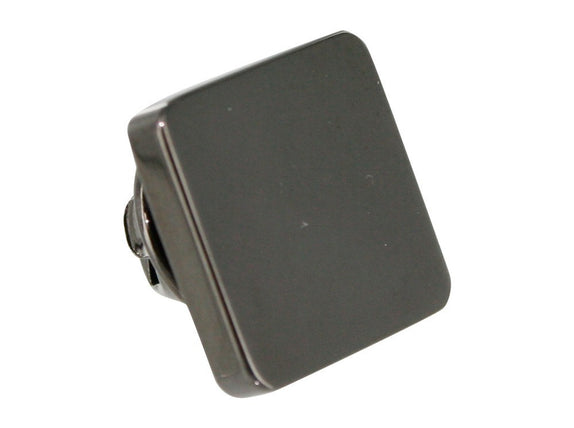 Gunmetal Square Lapel Pin