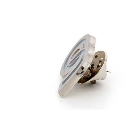 Custom Made Brushed Lapel Pins Cut to Shape