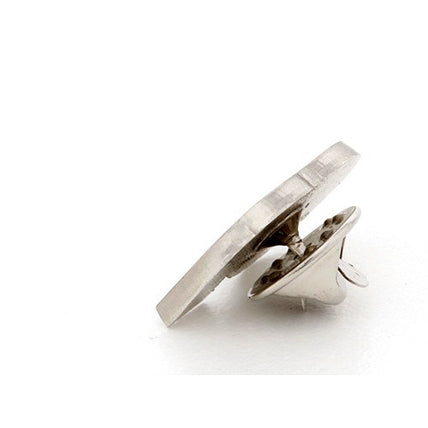 Custom Made Brushed Lapel Pins Cut to Shape