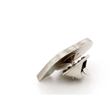 Custom Made Brushed Lapel Pins Cut to Shape