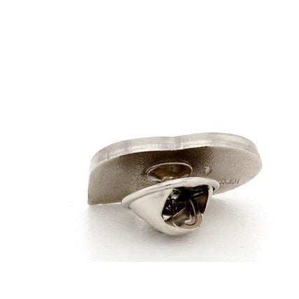 Custom Made Brushed Lapel Pins Cut to Shape