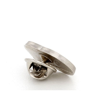 Custom Made Brushed Lapel Pins Cut to Shape