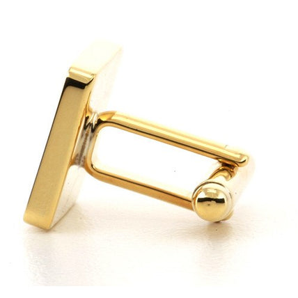 Personalised Engraved Square Gold Cufflinks