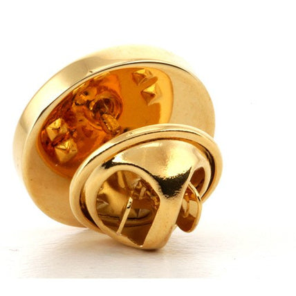 Personalised Engraved Round Gold lapel Pins