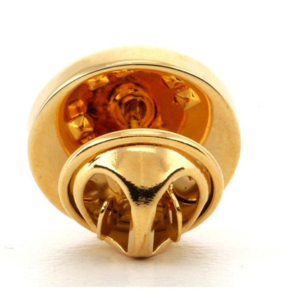 Personalised Engraved Round Gold lapel Pins