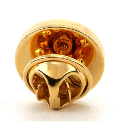 Personalised Engraved Round Gold lapel Pins