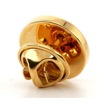 Personalised Engraved Round Gold lapel Pins