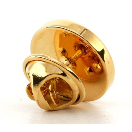 Personalised Engraved Round Gold lapel Pins