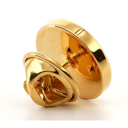 Personalised Engraved Round Gold lapel Pins