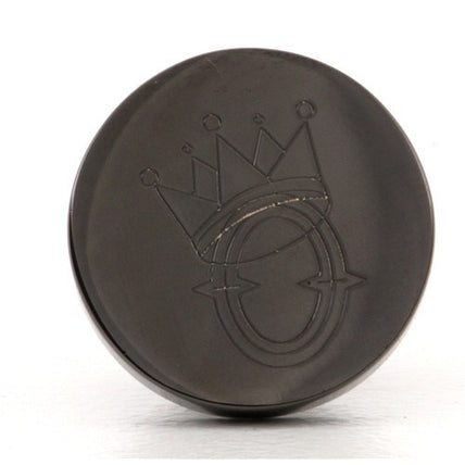 Logo Crest Engraved Round Gunmetal lapel Pins
