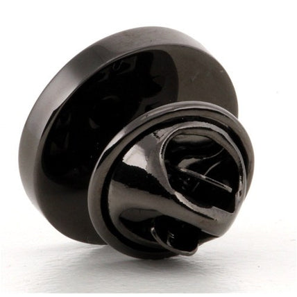 Logo Crest Engraved Round Gunmetal lapel Pins