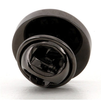 Logo Crest Engraved Round Gunmetal lapel Pins