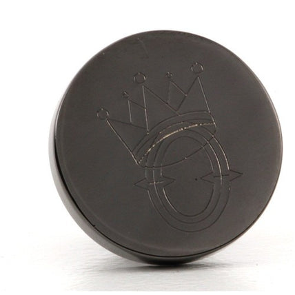 Logo Crest Engraved Round Gunmetal lapel Pins