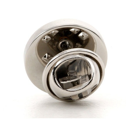 Personalised Engraved Round silver lapel Pins