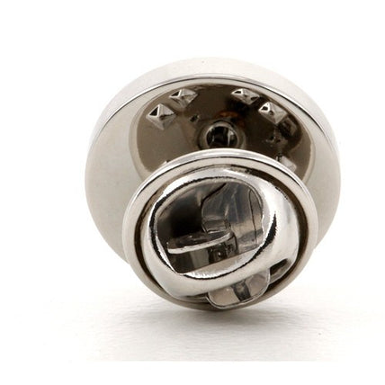 Personalised Engraved Round silver lapel Pins