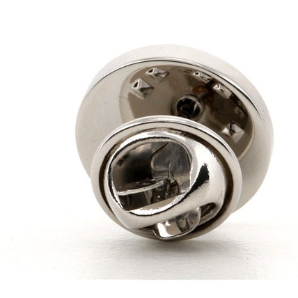 Personalised Engraved Round silver lapel Pins
