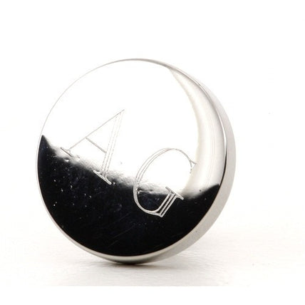 Personalised Engraved Round silver lapel Pins