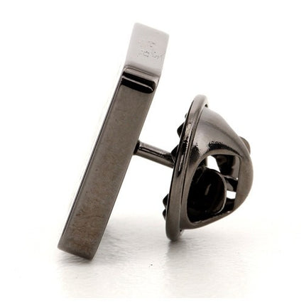 Gun Metal Family Crest Lapel Pin