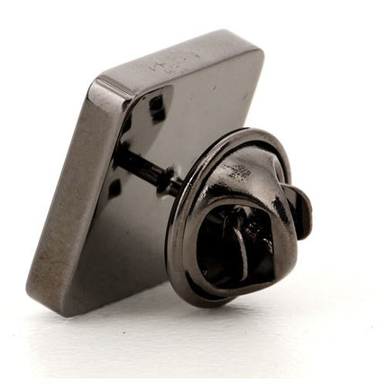 Gun Metal Family Crest Lapel Pin