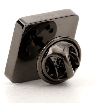 Gun Metal Family Crest Lapel Pin