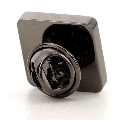 Gun Metal Family Crest Lapel Pin