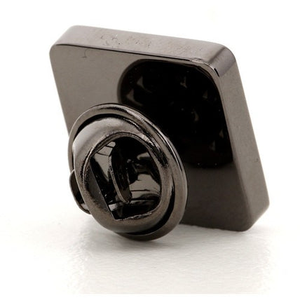 Gun Metal Family Crest Lapel Pin